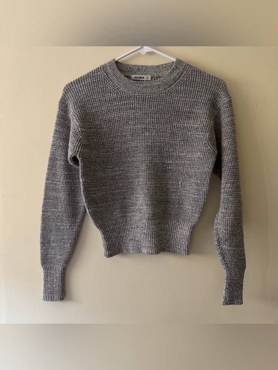 Buck Mason Sweaters - Buck Mason Seafarer Cotton Shrunken Crew in Marled Coastal Cedar 🩶